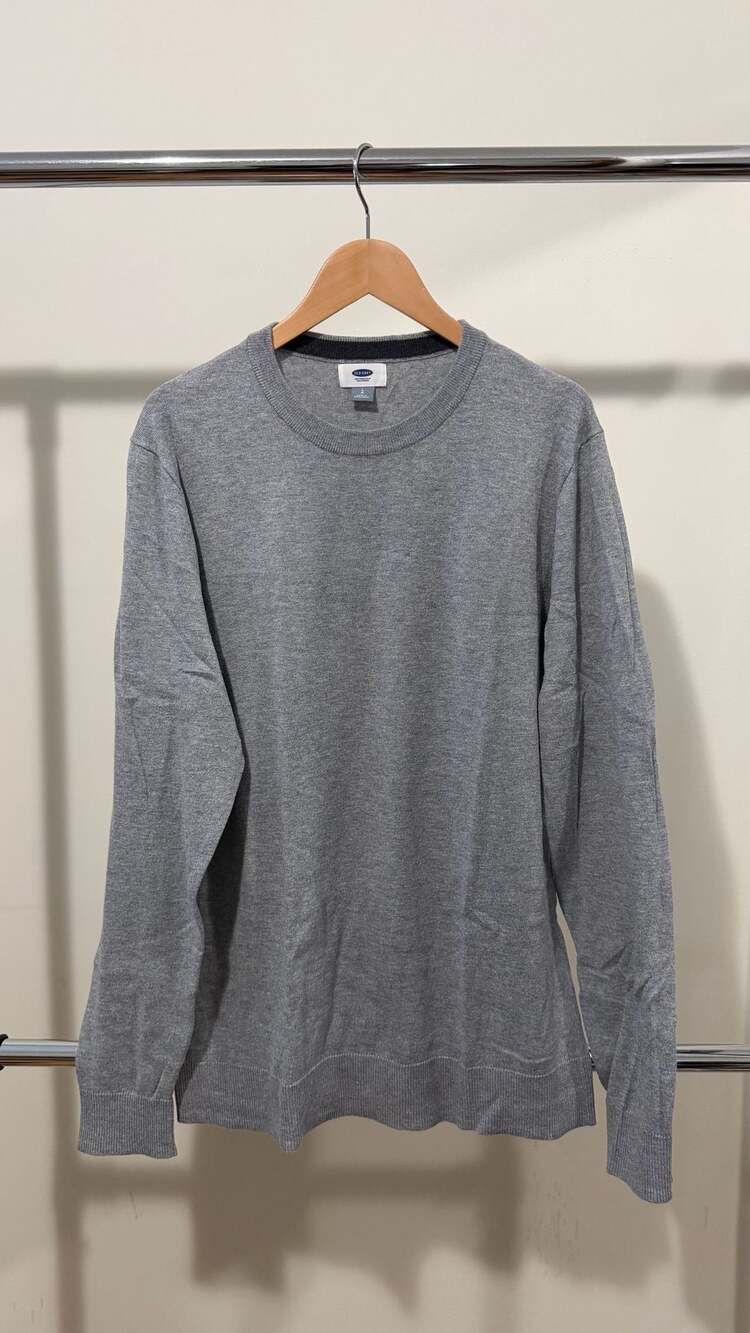 Old Navy Long Sleeve Core Cotton Tee - Athletic Heather